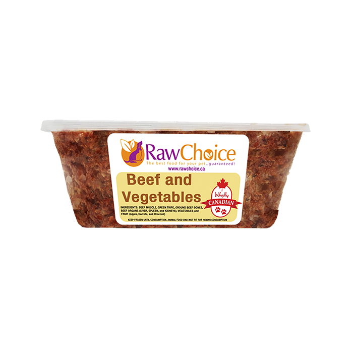 RawChoice Beef and Veg economy case