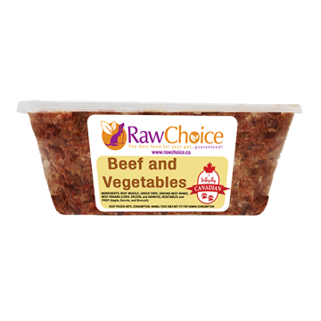 RawChoice Beef and Veg economy case